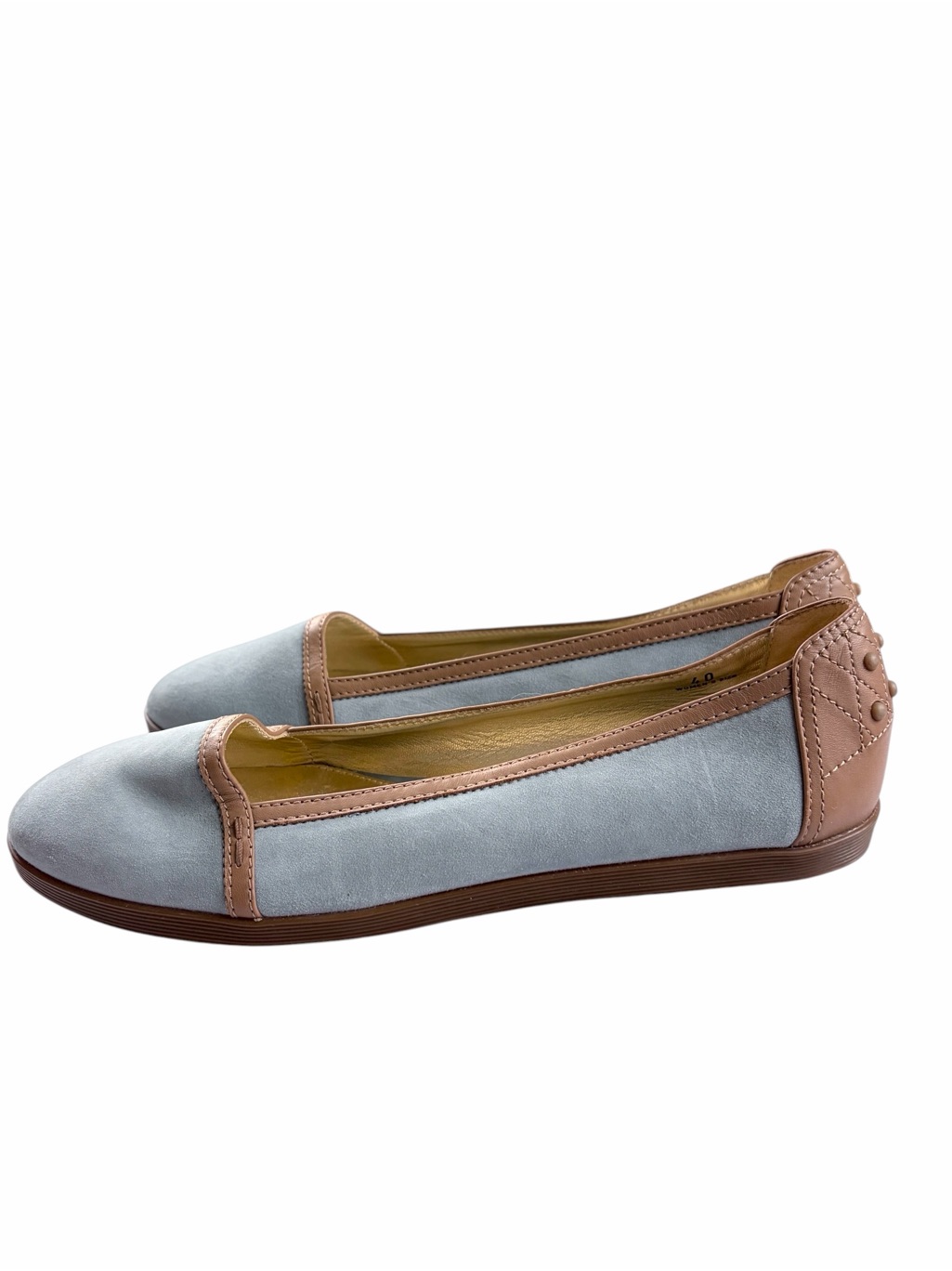 Tod's Suede And Leather Ballet Flats Size 40
